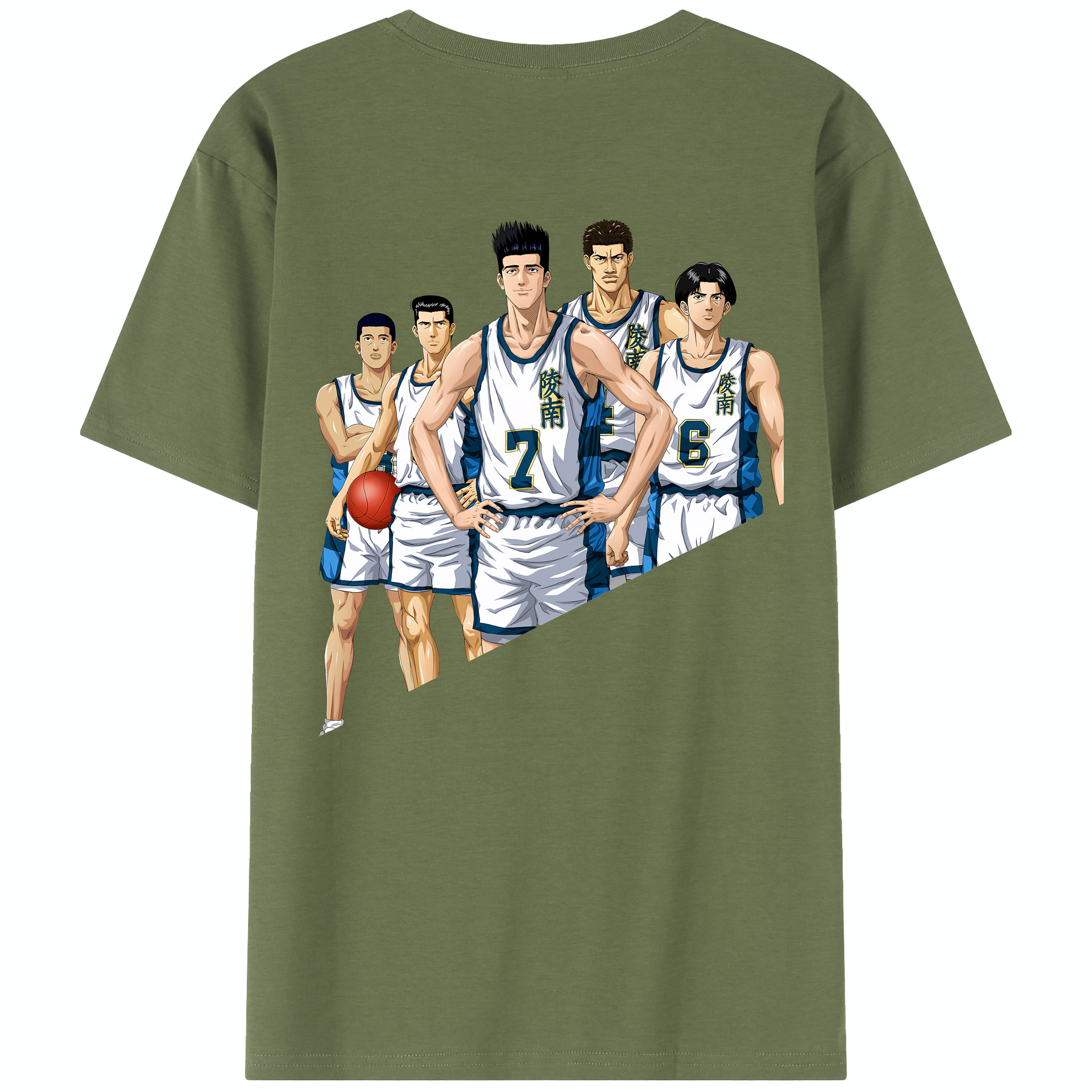 SLAM DUNK／スラムダンク 綿100％半袖Tシャツ（背面プリント）